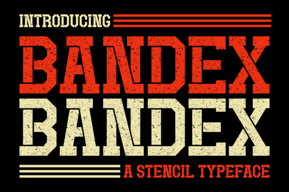 Bandex Font: The Stencil Serif for Handmade Brands