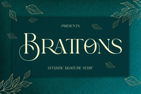 Brattons Font: Elegant Serif for Crafters