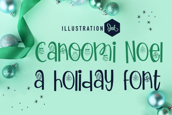 Canoomi Noel: A Festive Display Font for Editorial Design