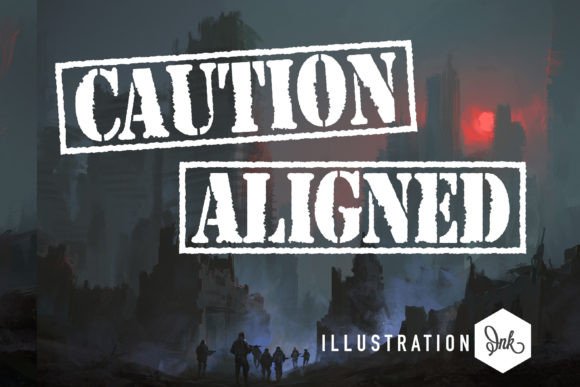Caution Aligned: A Distinctive Serif Font for Bold Branding