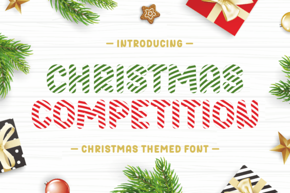 Christmas Competition Font: A Festive Typeface for Makers