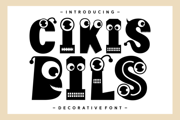 Cikis Bils: A Playful Decorative Font for Crafters