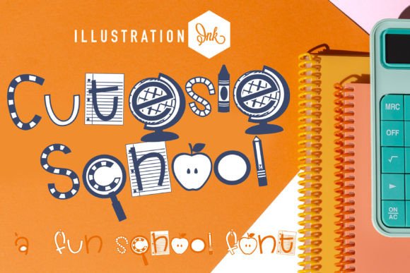 Cutesie School: A Playful Decorative Font for Branding