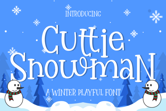 Cuttie Snowman: A Playful Serif Font for Festive Campaigns