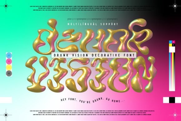 Drunk Vision: A Bold Typeface for Modern Web Layouts