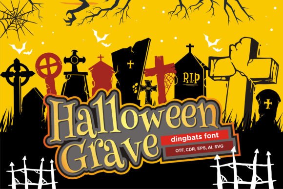 Halloween Grave Font: A Playful Dingbat for Web Design