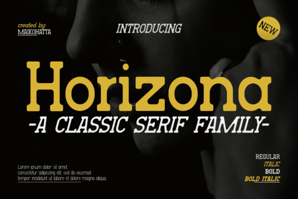 Horizona: A Classic Serif Typeface for Editorial Design