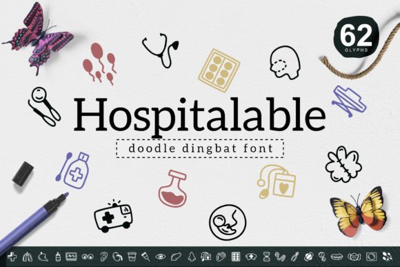 Hospitalable: The Playful Dingbats Font for Marketers