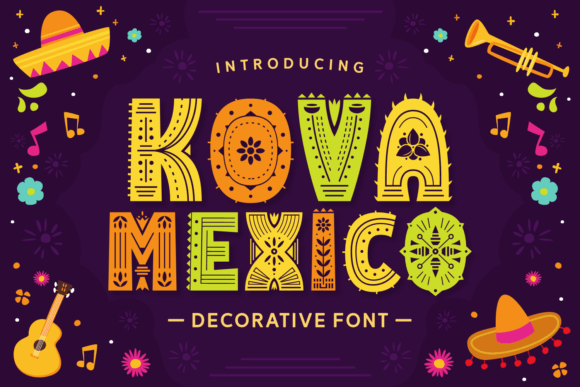 Kova Mexico: A Vibrant Decorative Font for Web Design
