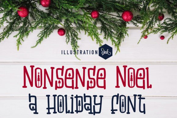 Nonsense Noel: A Festive Serif Font for Small Business Branding