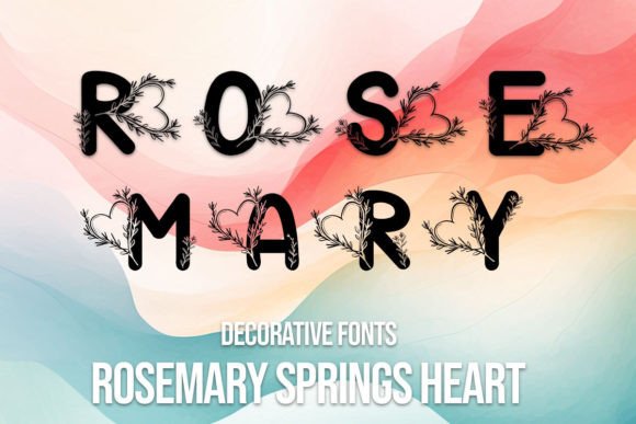 Rosemary Springs Heart: A Gentle Typeface for Editorial Design
