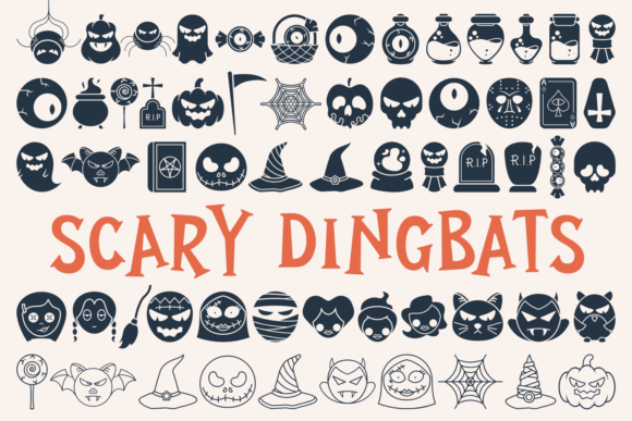 Scary Dingbats: A Spooky Typeface for Halloween Campaigns