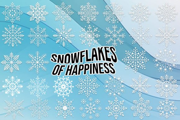 Snowflakes of Happiness Font for Branding