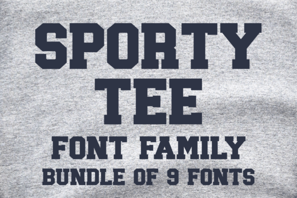 Sporty Tee Family: A Bold Serif Font for Makers