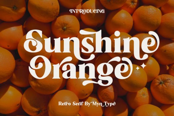 Sunshine Orange: A Warm Serif Font for Brands