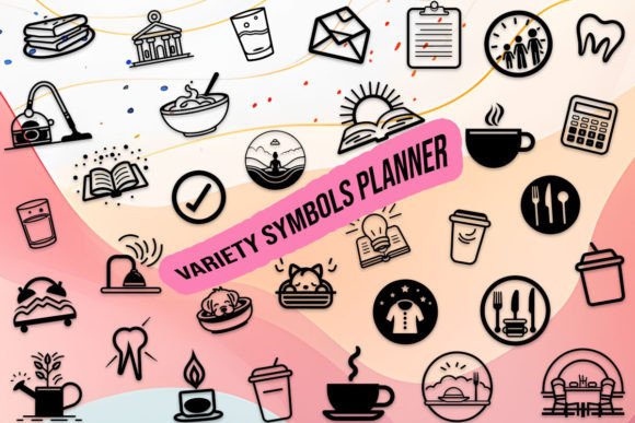 Variety Symbols Planner: A Versatile Typeface for Branding