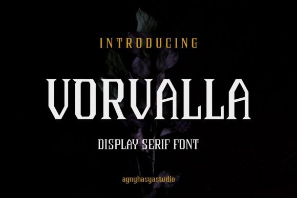 Vorvalla: The Gothic Serif Font for Bold Campaigns