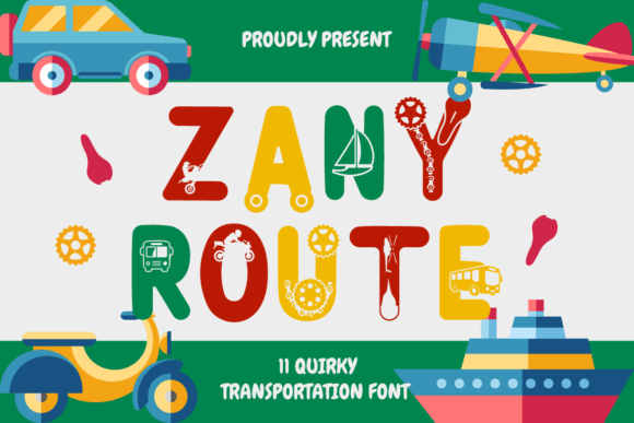 Zany Route: The Playful Typeface for Crafters